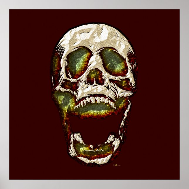 Gammal skull poster (Framsidan)