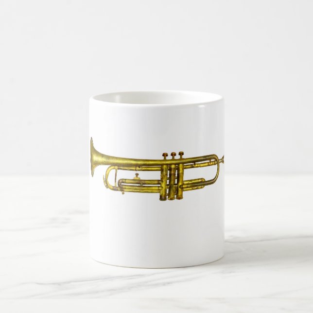 Gammal slagen trumpet kaffemugg (Center)