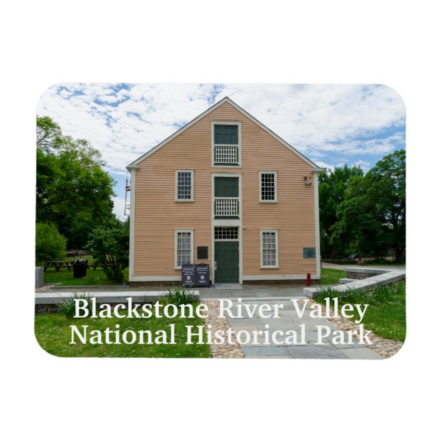 Gammal Slater Mill Magnet (Horisontell)