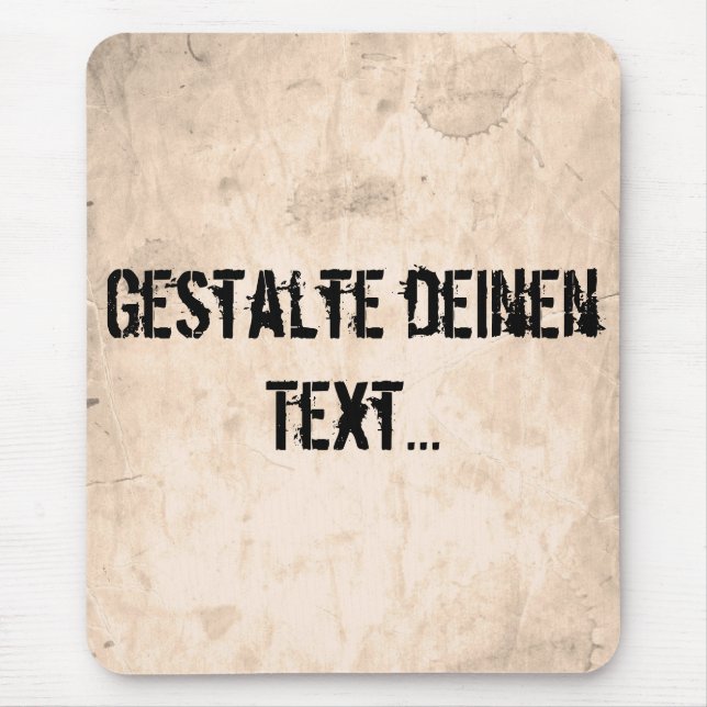 Gammal smutsig bakgrund musmatta (Framsidan)