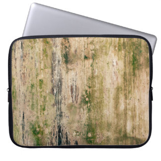 Gammal smutsig väggbakgrund. Skrökt text Laptop Fodral