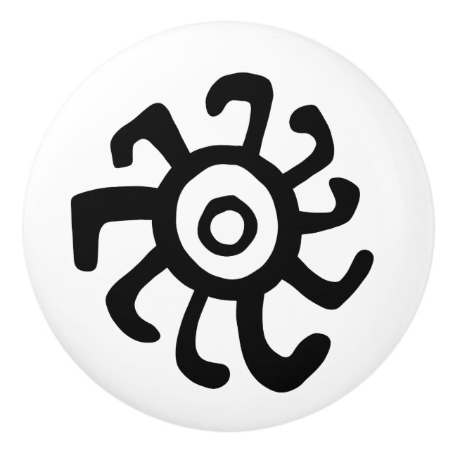 gammal sol idol-geoglyf-symbol petroglyf amerin knopp (Framsidan)