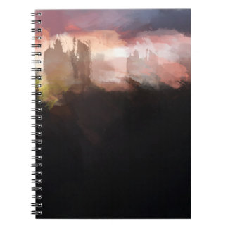 gammal stad anteckningsbok