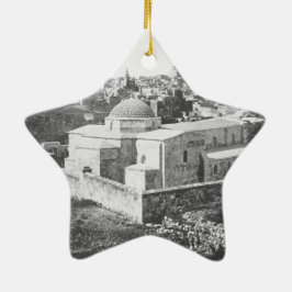 Gammal stad av Jerusalem, Ca. 1890 Julgransprydnad Keramik