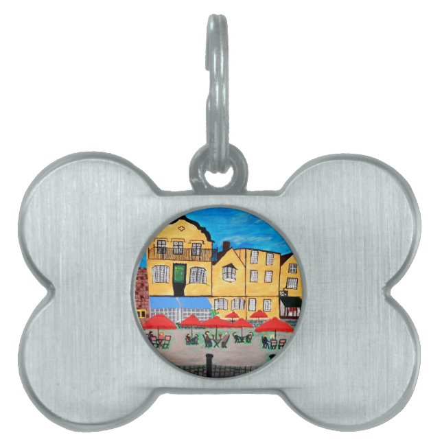 Gammal stad ID-bricka husdjur (Framsidan)