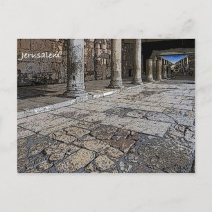 Gammal stad Jerusalem Vykort