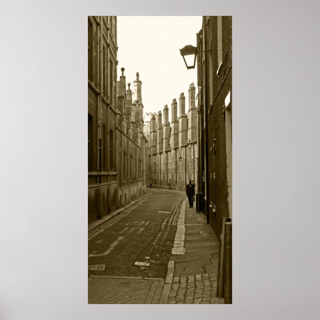 Gammal stad. Oxford (Förenade kungariket). Poster (Framsidan)