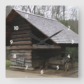 Gammal Stagecoach-klocka Fyrkantig Klocka