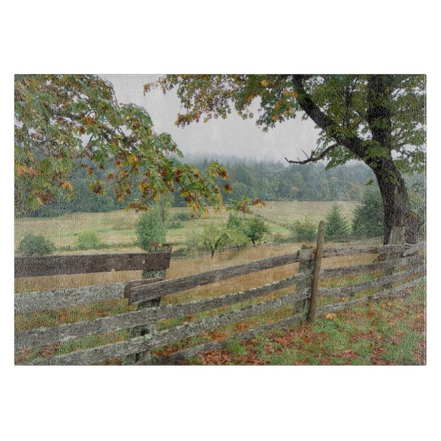 Gammal staket på en gård (Framsidan)