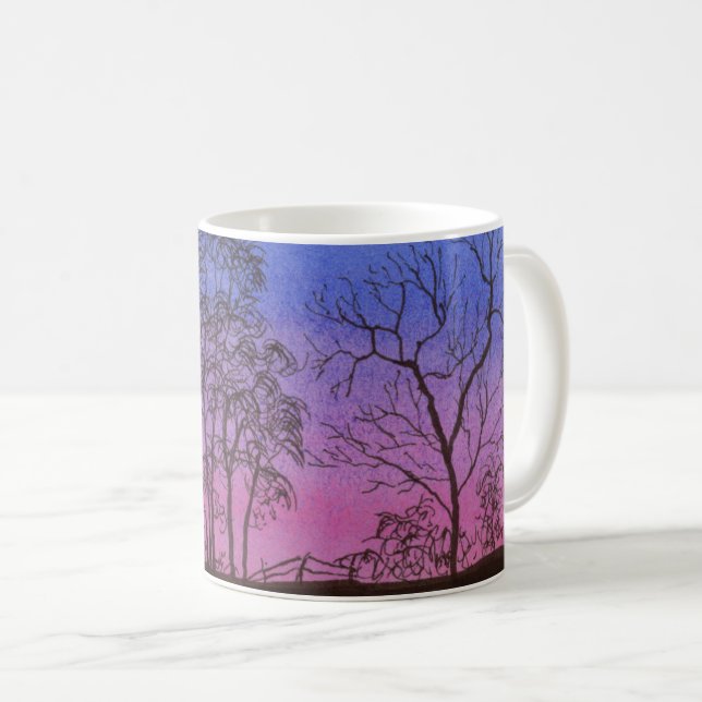 Gammal stängningsrad kaffemugg (Framsida höger)