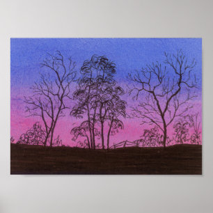 Gammal stängningsrad poster