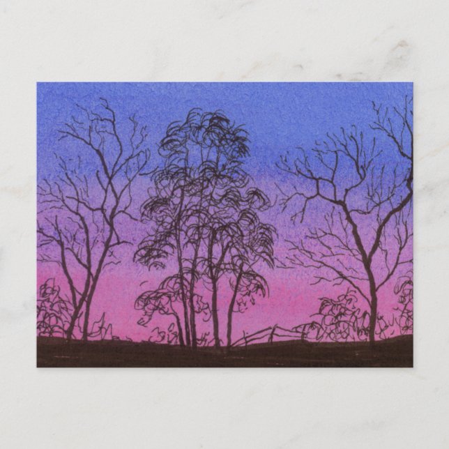 Gammal stängningsrad vykort (Framsida)