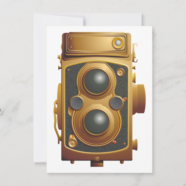 Gammal Steampunk-kamera (Framsida)