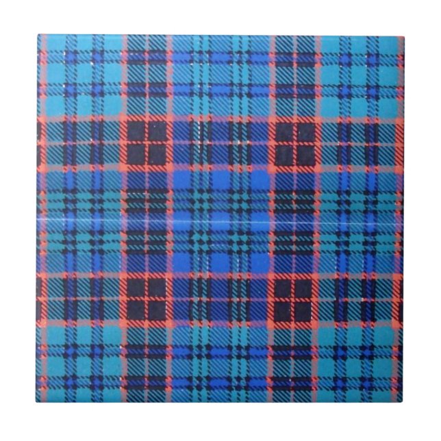 GAMMAL STEWART FAMILJTARTAN KAKELPLATTA (Framsidan)