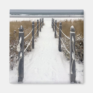 Gammal strandmaska magnet