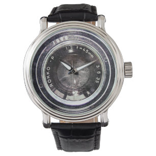 Gammal svart kamera armbandsur