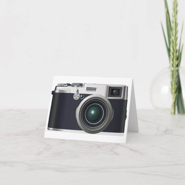 Gammal svart kamera kort (Framsida)