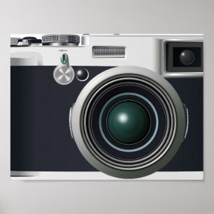 Gammal svart kamera poster