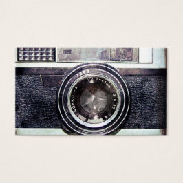Gammal svart kamera visitkort
