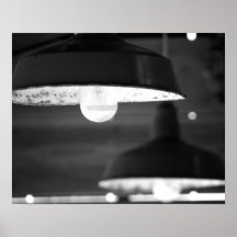 Gammal, svart och vit, rostig Ljus, 16 x 20