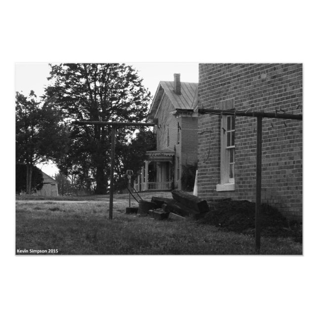 Gammal, svart och vitt foto (Framsidan)