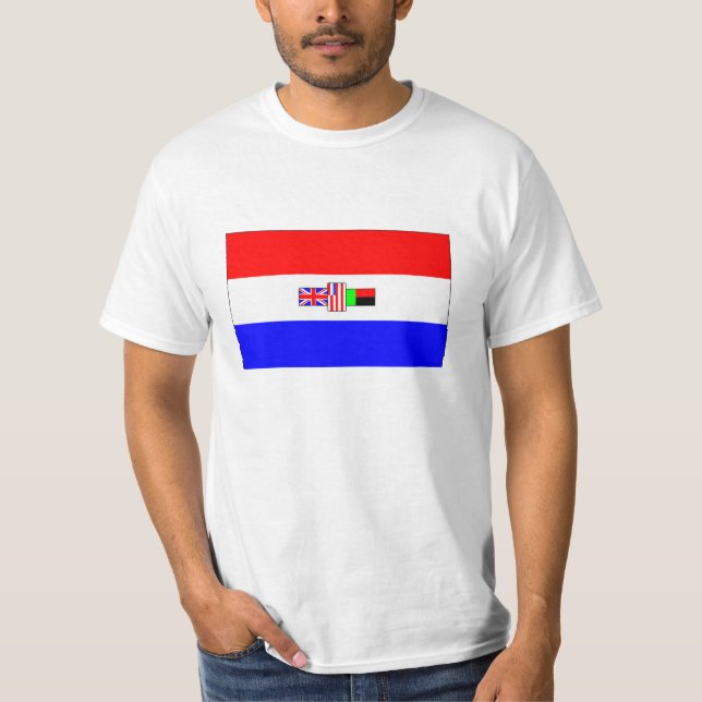 Gammal Sydafrika flagga Tee (Framsida)