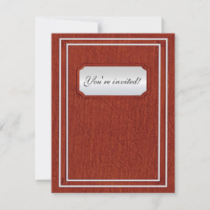 Gammal täckning bok bröllop inbjudningar