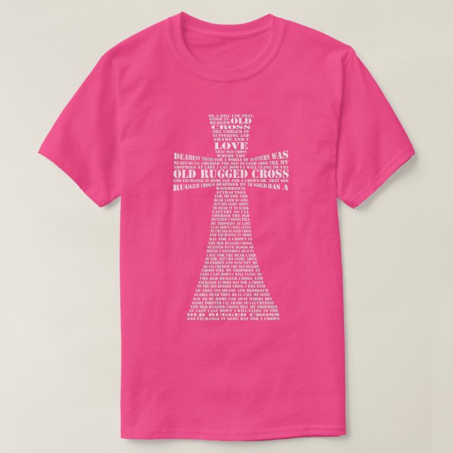 Gammal, tålig Kor-text i Kor Shape Christian T Shirt (Design framsida)