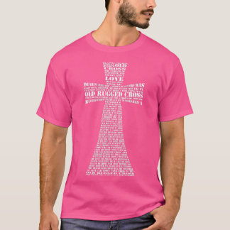 Gammal, tålig Kor-text i Kor Shape Christian T Shirt