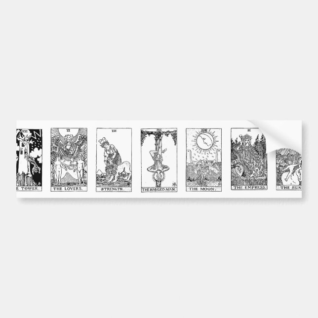 gammal tarot bildekal (Framsidan)