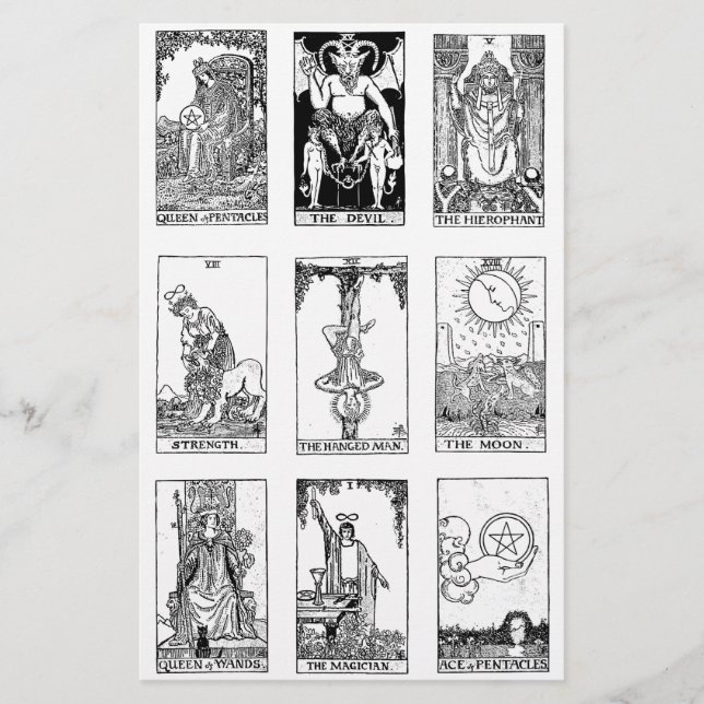gammal tarot brevpapper (Framsida)