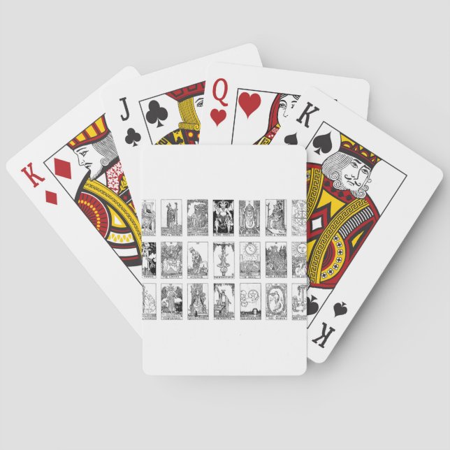 gammal tarot casinokort (Baksidan)