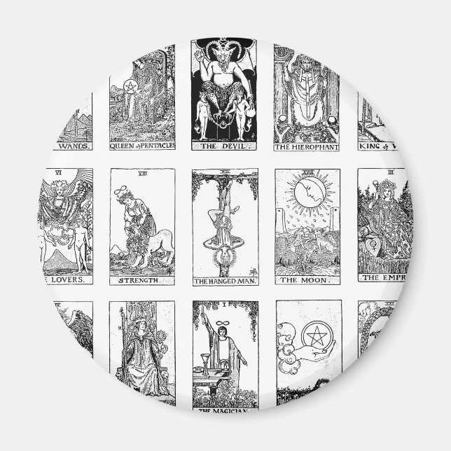 gammal tarot magnet (Framsidan)
