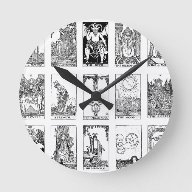 gammal tarot rund klocka (Framsida)