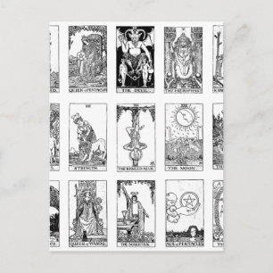 gammal tarot vykort