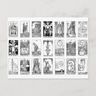 gammal tarot vykort
