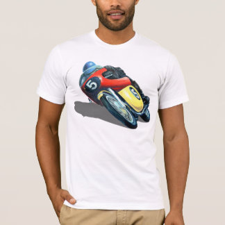 GAMMAL TÄVLINGS- MOTORCYCLE. TEE