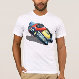 GAMMAL TÄVLINGS- MOTORCYCLE. TEE SHIRT