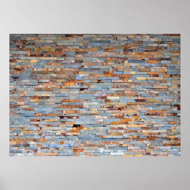 Gammal tegelvägg bakgrund poster (Framsidan)
