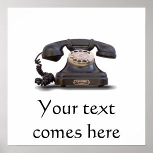 Gammal telefon poster