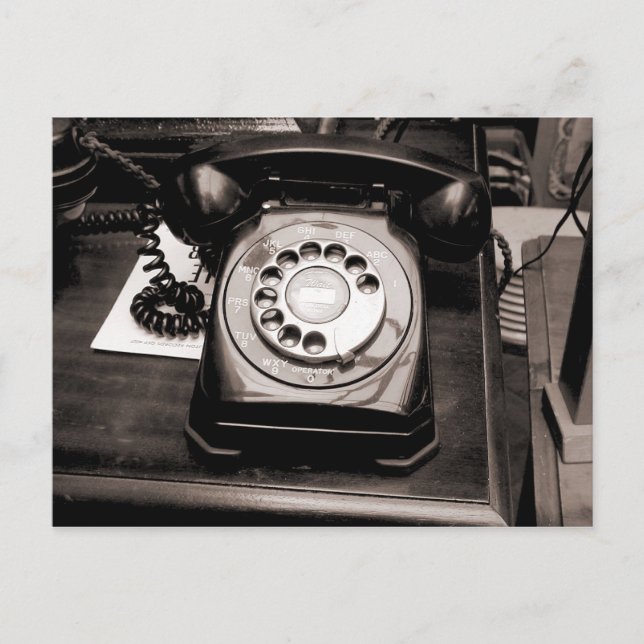 Gammal telefon vykort (Framsida)