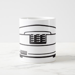 Gammal telefonsymbol jumbo mugg