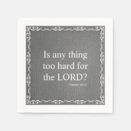 Gammal testamentets bibelskriptsoffert - Genesis 1 Pappersservett