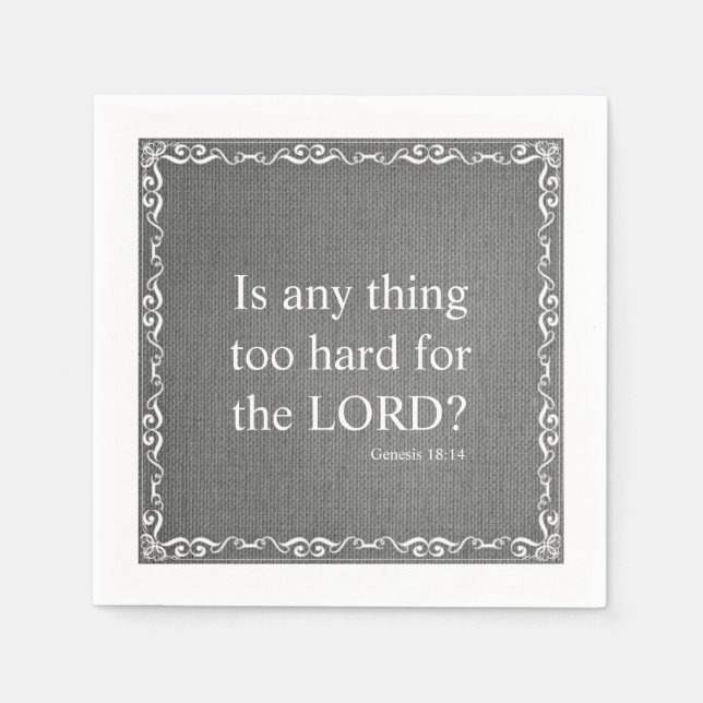 Gammal testamentets bibelskriptsoffert - Genesis 1 Pappersservett (Framsidan)