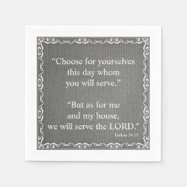 Gammal testamentets bibelskriptsoffert - Joshua 24 Pappersservett