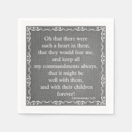 Gammal testamentsväxlingsoffert - deuteronomi pappersservett