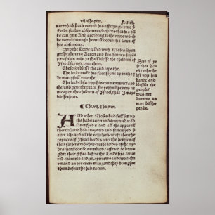 Gammal testamenttextsida poster