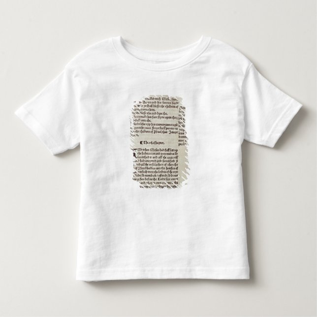 Gammal testamenttextsida t-shirt (Framsida)