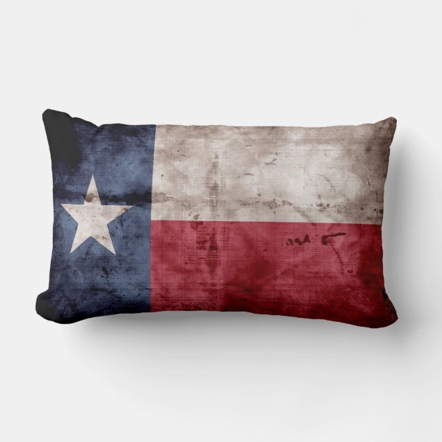 Gammal Texas flagga Lumbarkudde (Framsida)