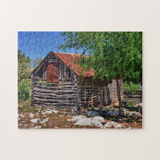 Gammal Texas lada. Pussel (Horisontell)